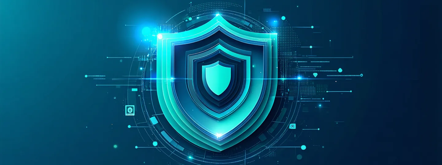 Abstract security concept — lock or data protection visual